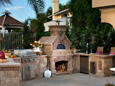 Outdoor Fireplace, New Orleans, LA Outdoor Fireplace