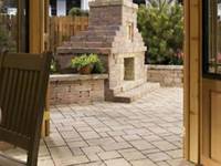 Brick Outdoor Fireplace, Kenner LA