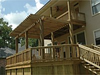 Wooden Deck Build, Uptown, LA