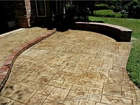 Stamped Concrete Patio, New Orleans, LA