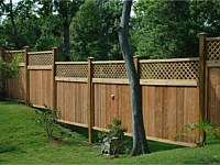 Wood Fence Lattice, Metairie, LA