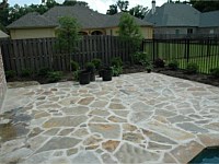 Natural Stone Deck, Uptown, LA