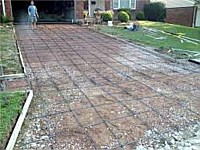 Concrete Driveway Rebar, Lakeview, LA