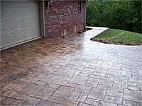 Stamped Concrete Driveway, West Bank, LA