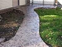 Stamped Concrete Path, Hammond, LA