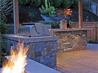 Outdoor Kitchen Firepit, Kenner, LA