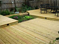 Pine Wood Deck, New Orleans, LA