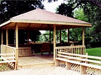 Wooden Pavillion, West Bank, LA